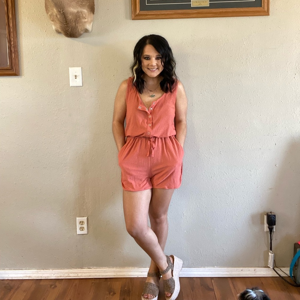 Peach Romper